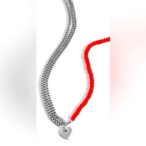 🔥❤️🔥SWEET HEART❗️PAPARAZZI “SQUARED SWEETHEART” RED NECKLACE❗️🔥❤️🔥